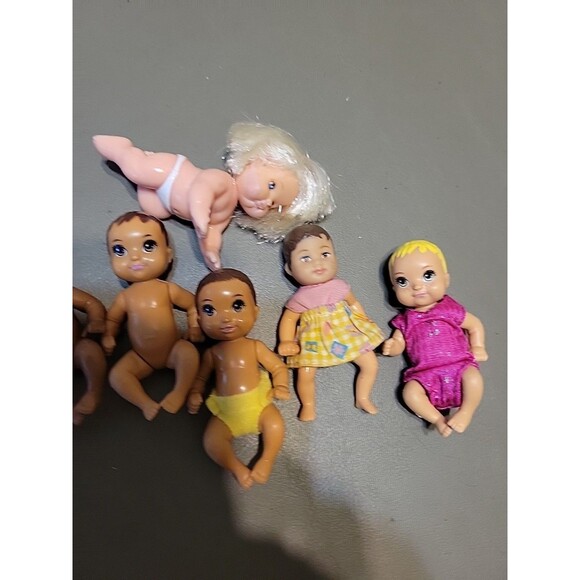Barbie Babies Mattel Baby Blond Brown Crawler AA Mixed Lot - Picture 7 of 8